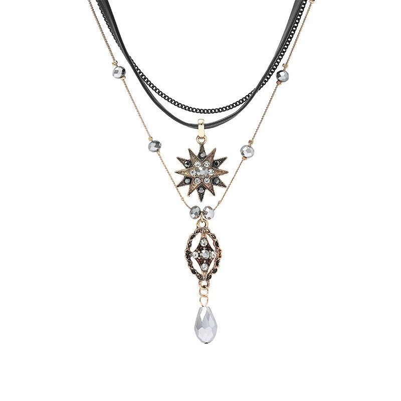 Baroque Layered Exotic Choker Necklace