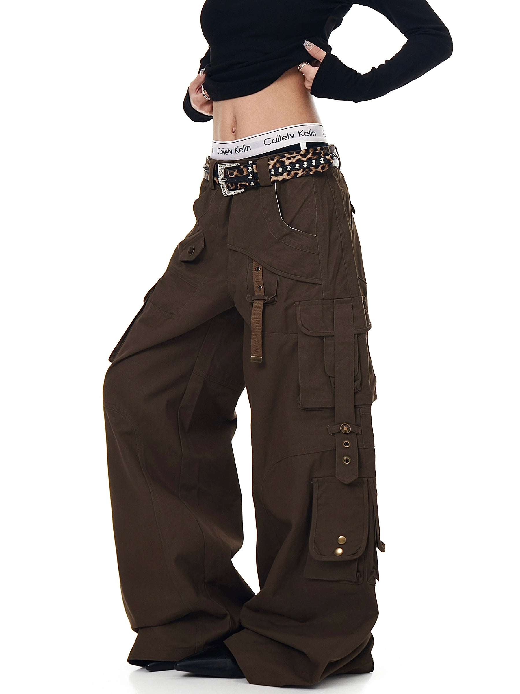 High Street Utility Multi-Pocket Cargo Pants