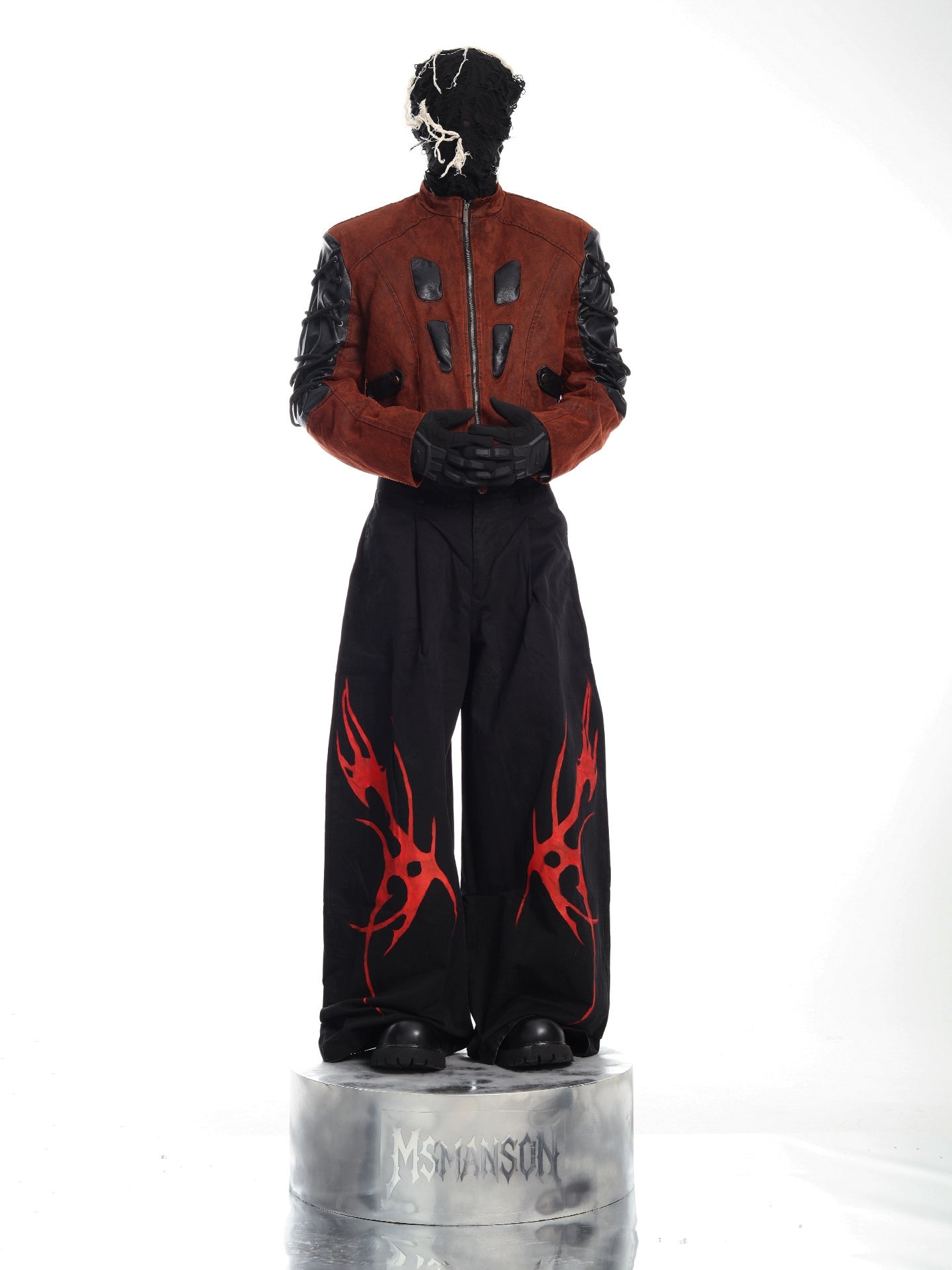 Avant-Garde Armor-Design Suede Moto Jacket