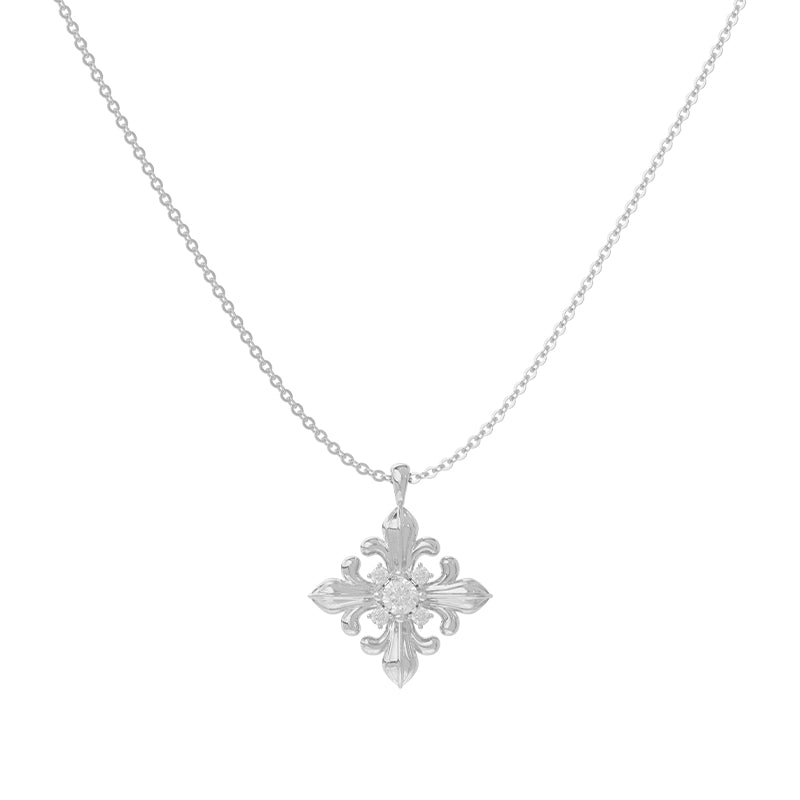 Minimal Iris Pendant Necklace