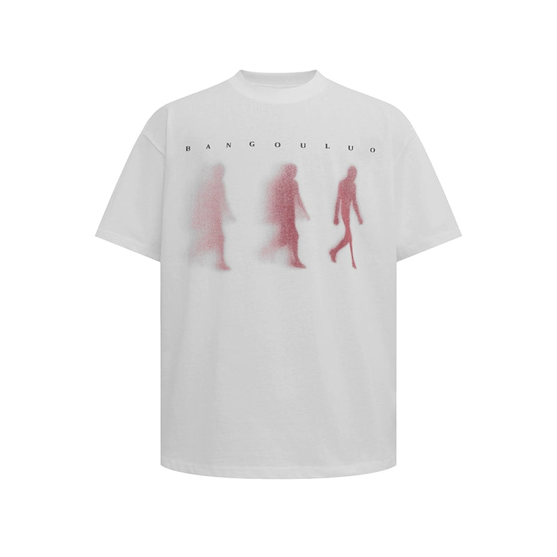 【25s Sep.】Vintage Street Letter Print Loose T-Shirt