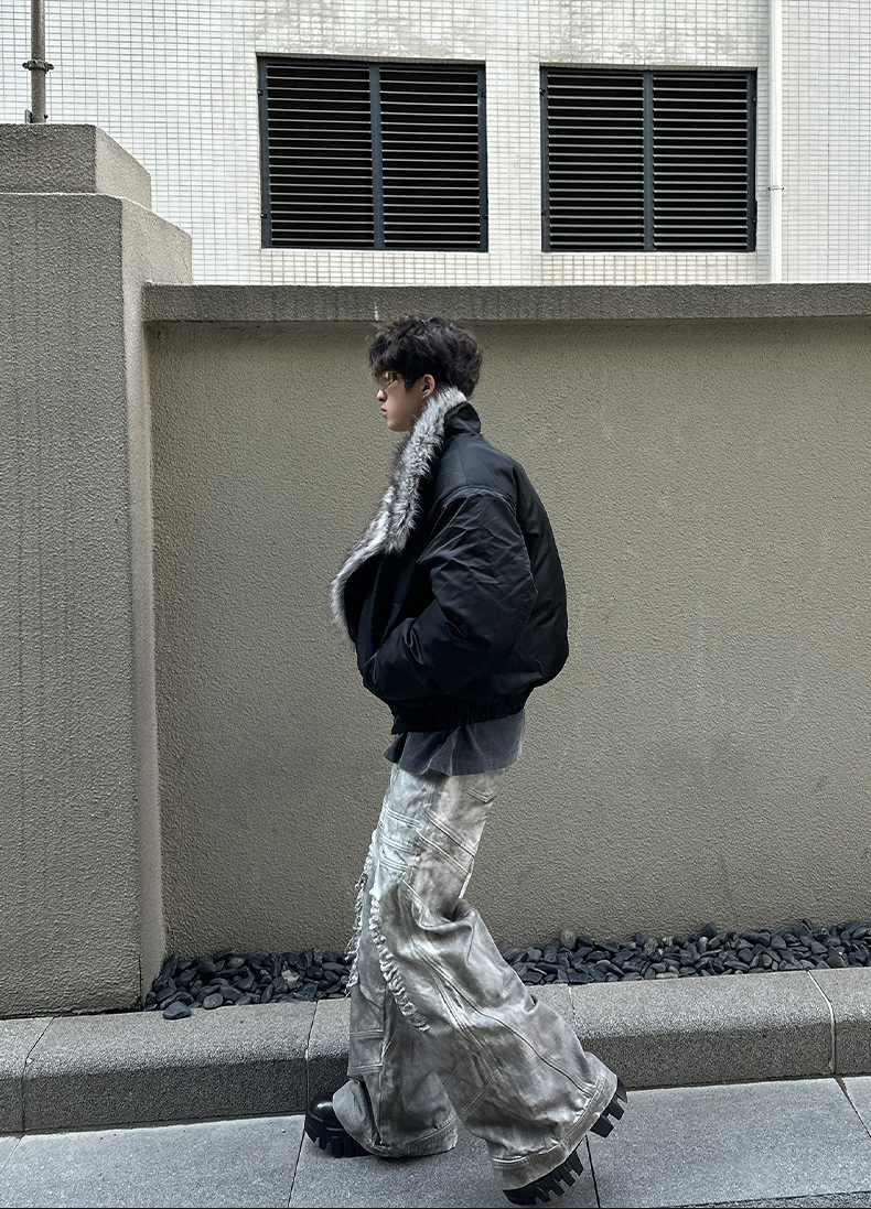【25s Sep.】Vintage Washed Floor-Length Denim Pants