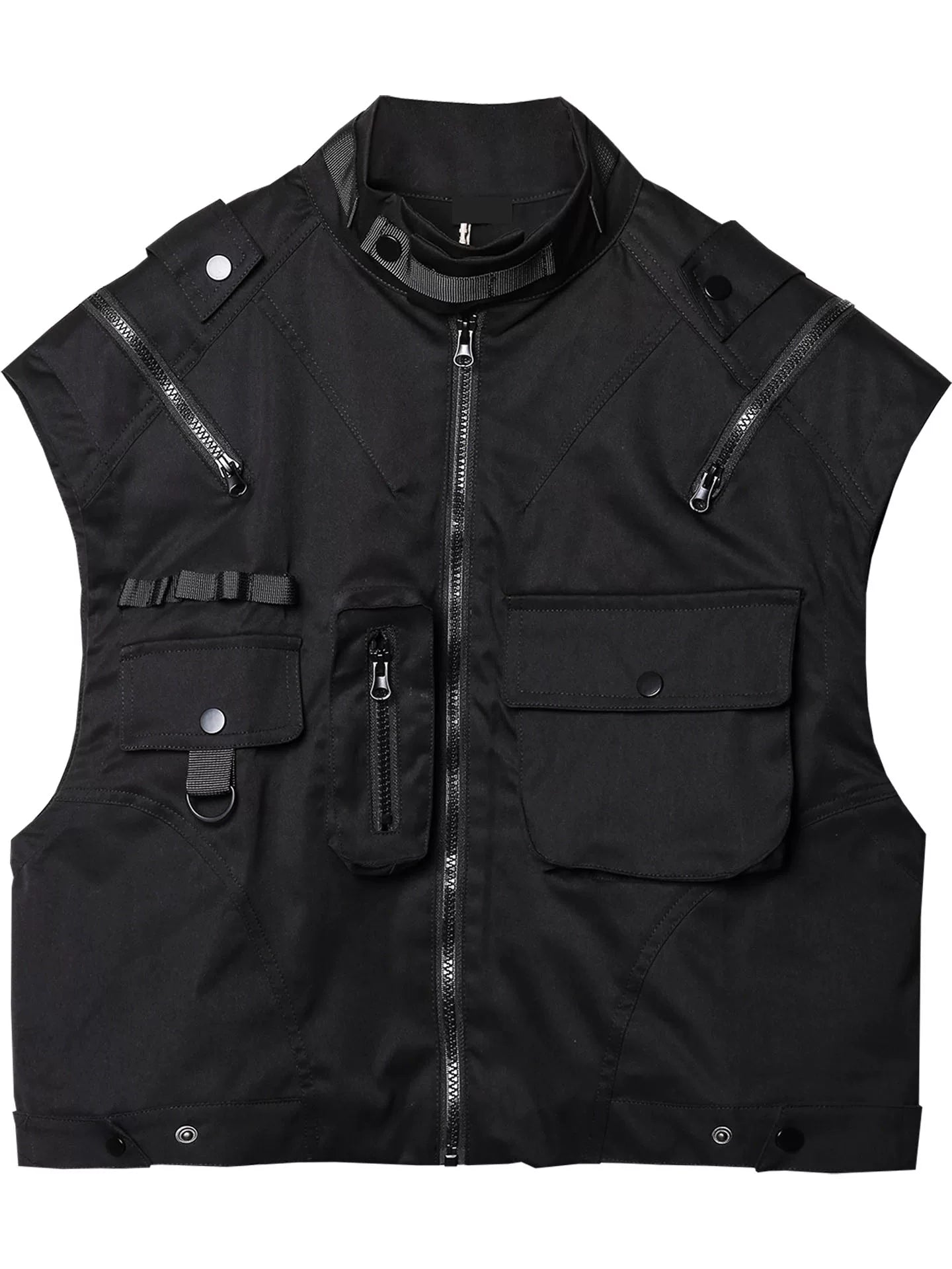 Sanhoostudio Tactical Zip-Up Utility Vest