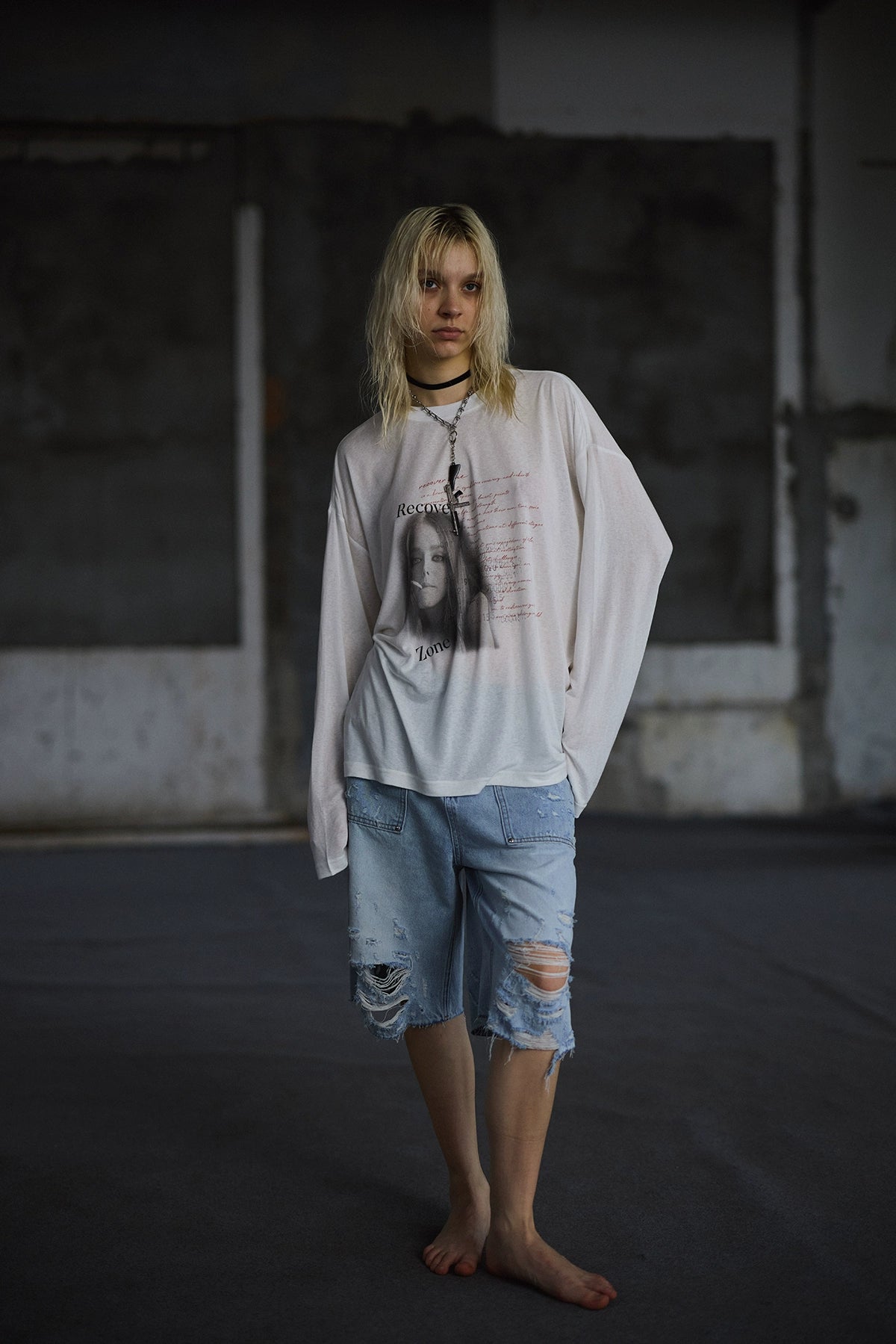 【25s Sep.】Vintage Distressed Ripped Denim Shorts