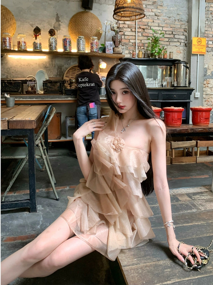 Layered Mesh Princess Dress