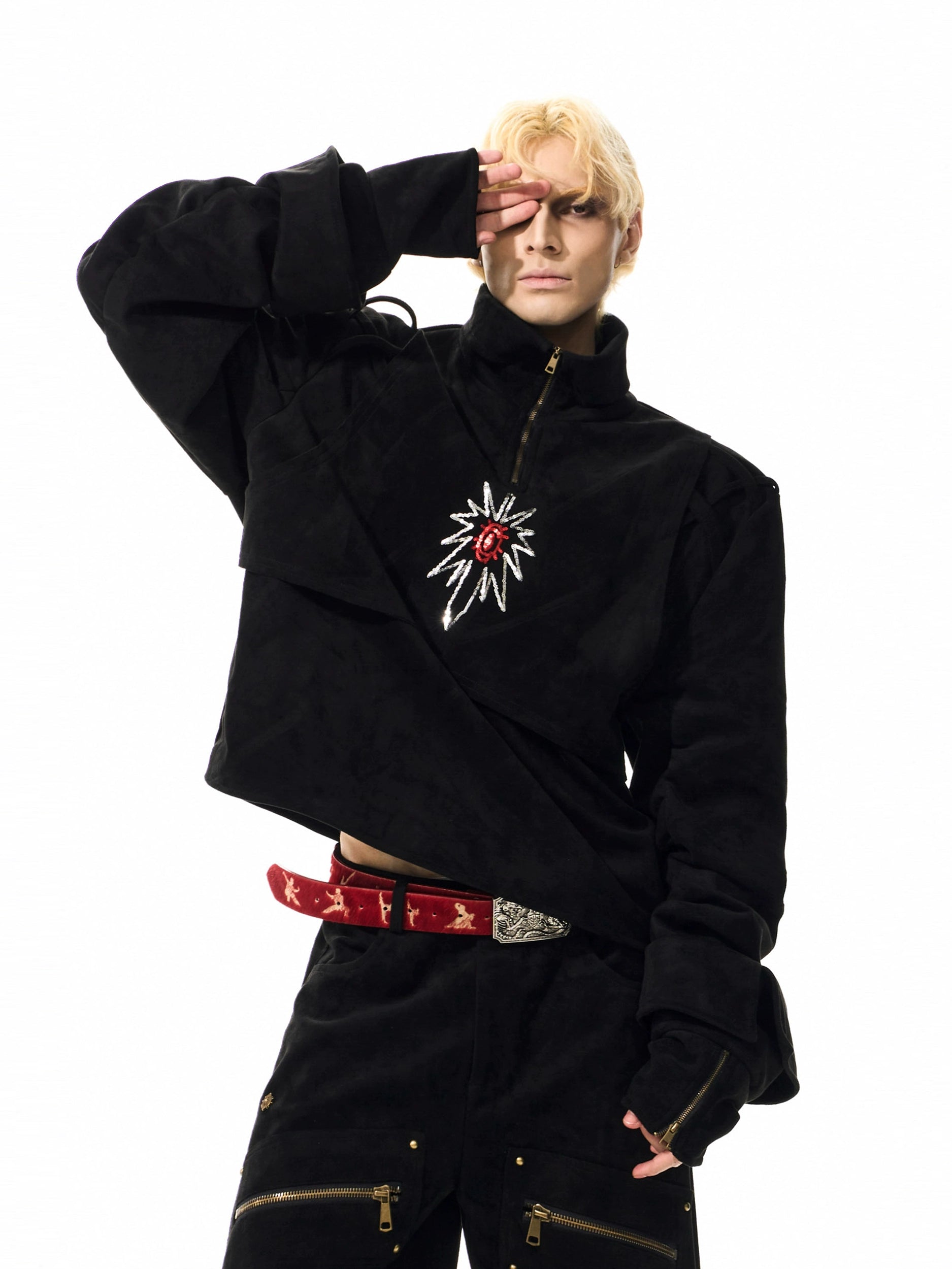 Suede Graffiti Deconstructed Sweatshirt