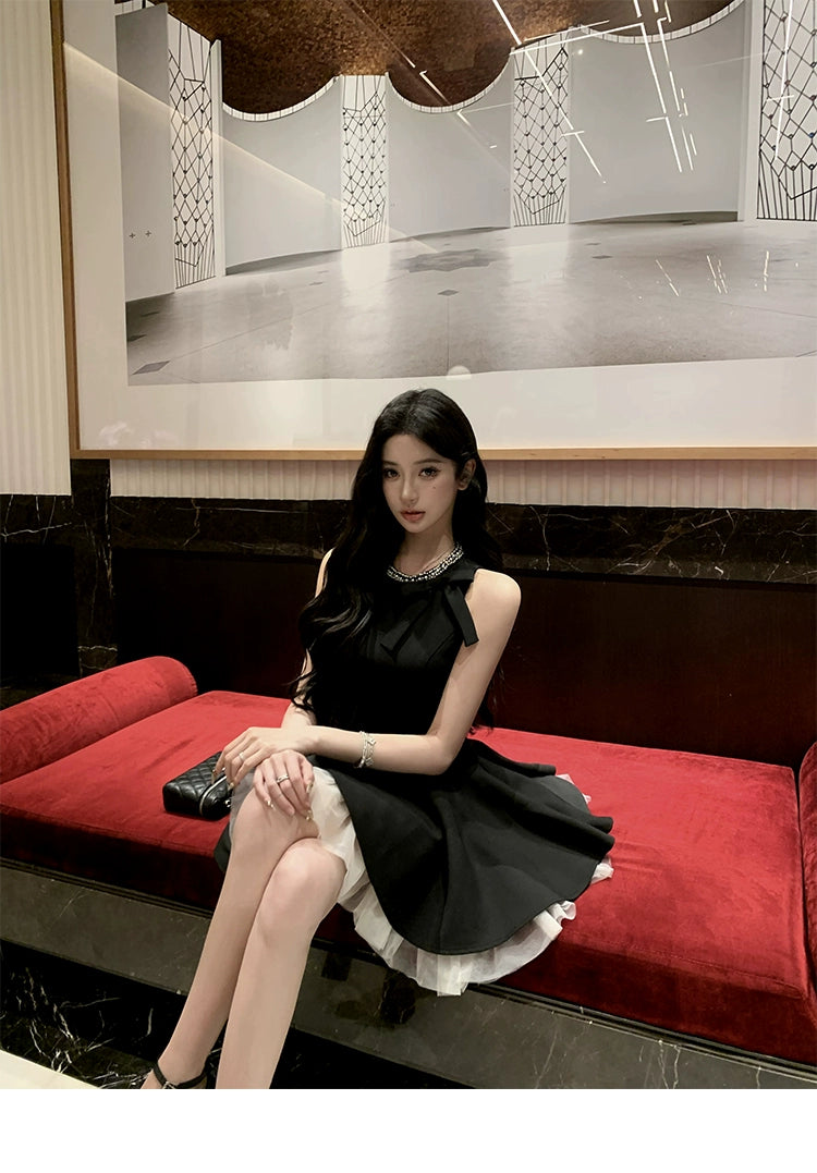 Black Velvet Princess Dress