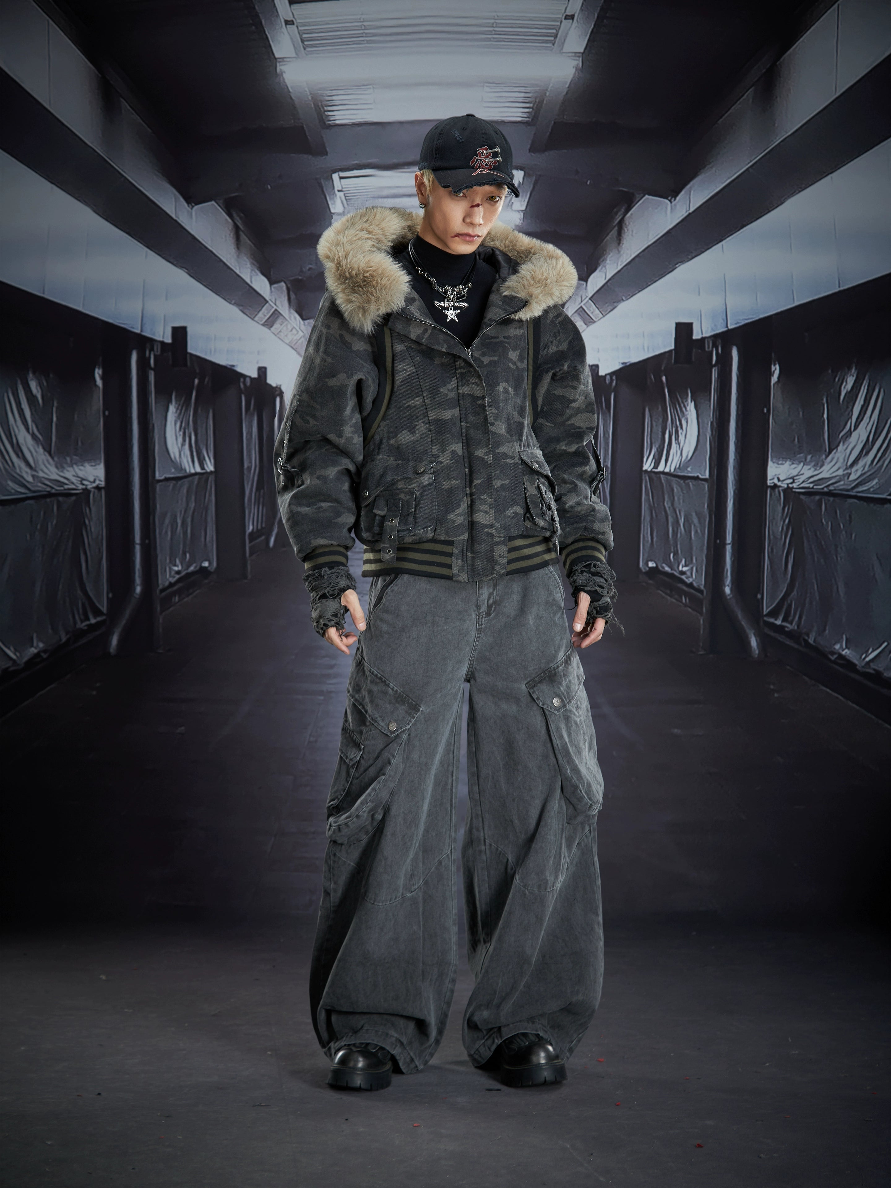 Street Utility Deconstructed Pocket Cargo Pants