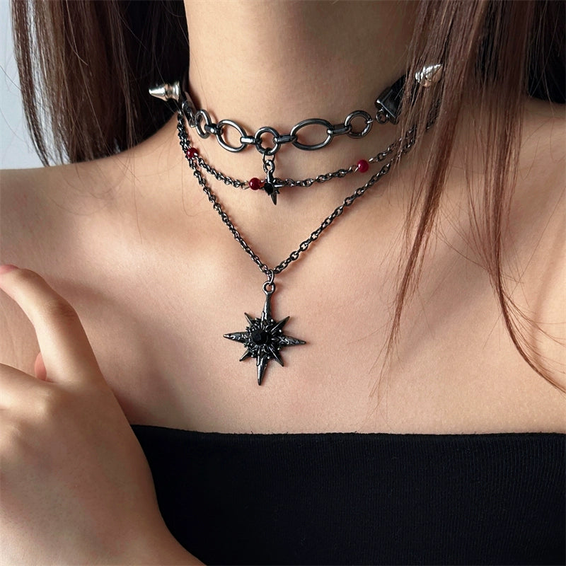 Black Star Choker Necklace
