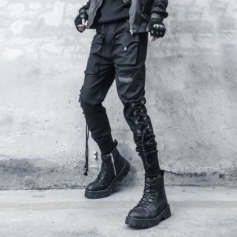 Sanhoostudio Slim Fit Tactical Cargo Pants
