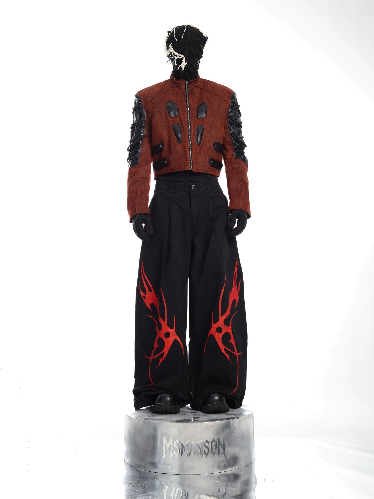 Avant-Garde Armor-Design Suede Moto Jacket