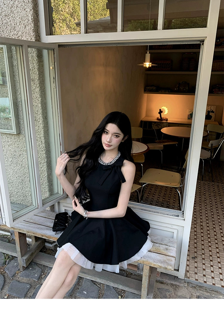 Black Velvet Princess Dress