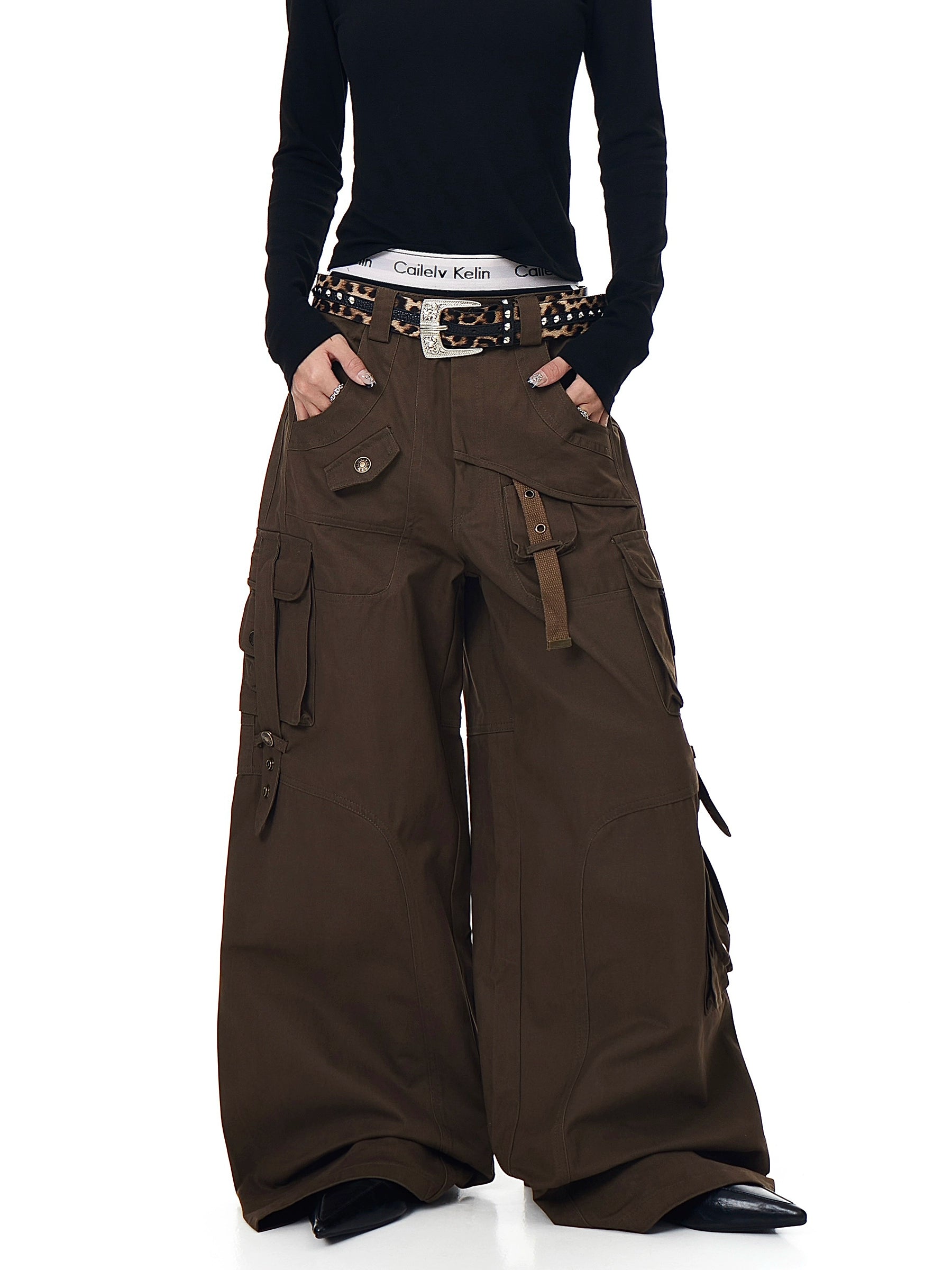 High Street Utility Multi-Pocket Cargo Pants