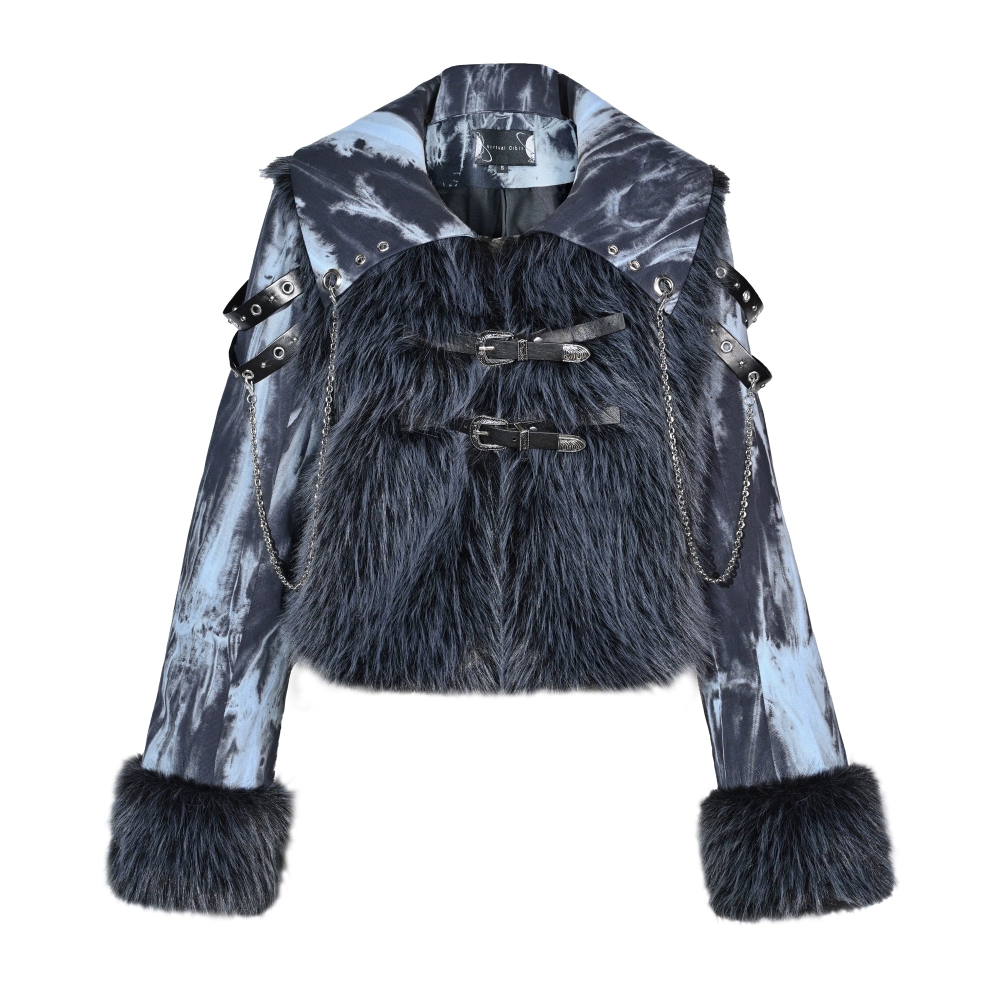 Sanhoostudio’s tie-dye chain fur jacket redefines Y2K punk style with plush warmth, bold patchwork, and edgy detailing for standout winter outfits.