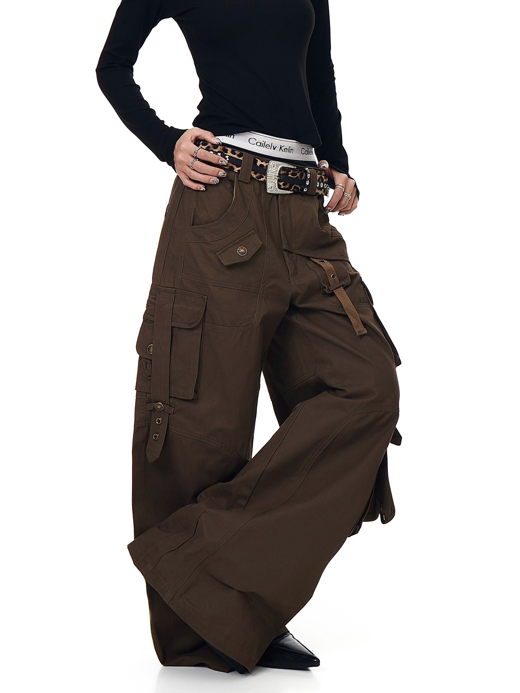 High Street Utility Multi-Pocket Cargo Pants