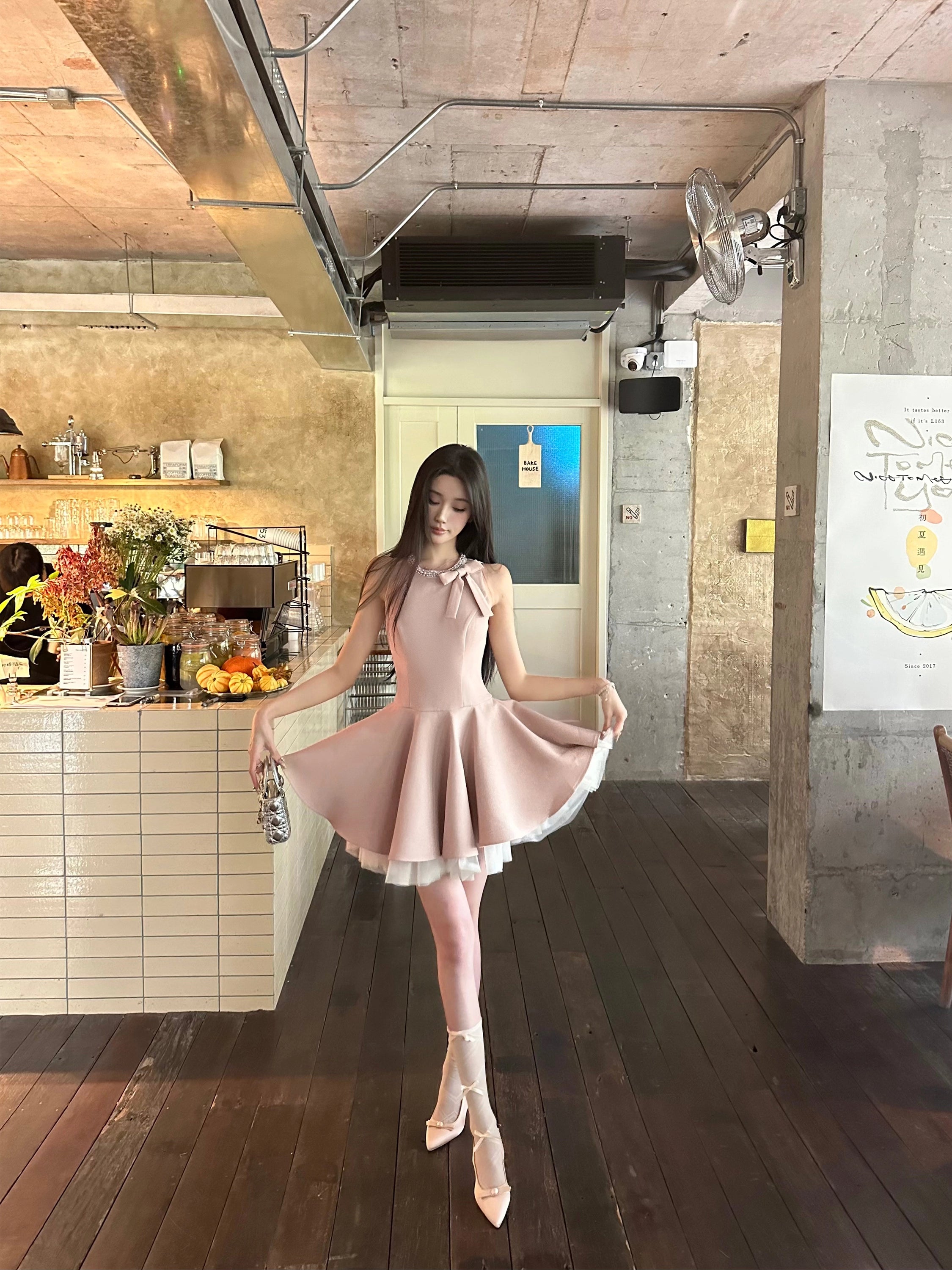 Black Velvet Princess Dress