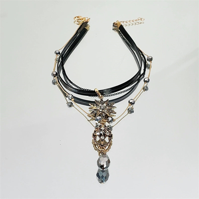 Baroque Layered Exotic Choker Necklace