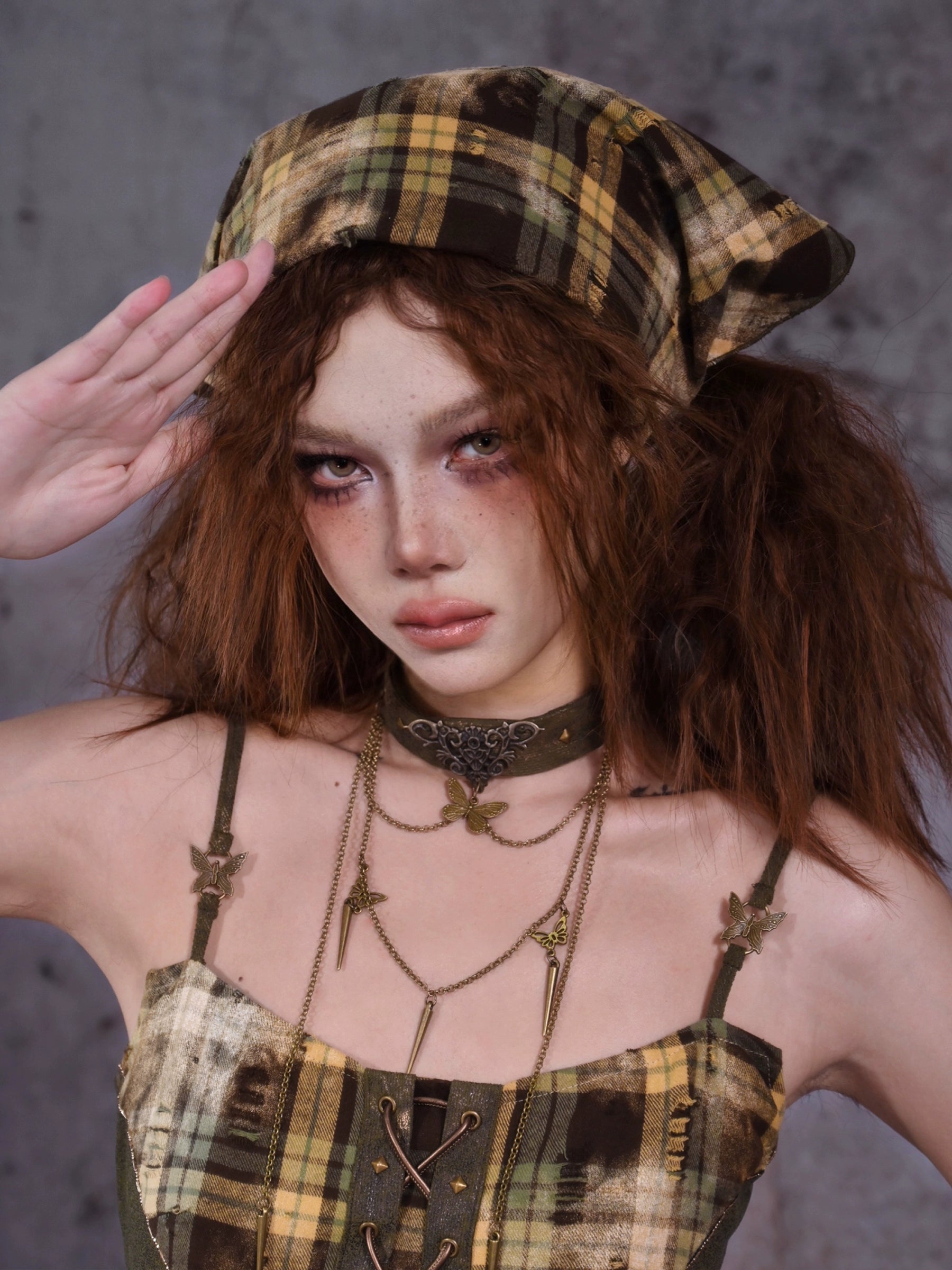 Plaid Multifunction Punk Bandana