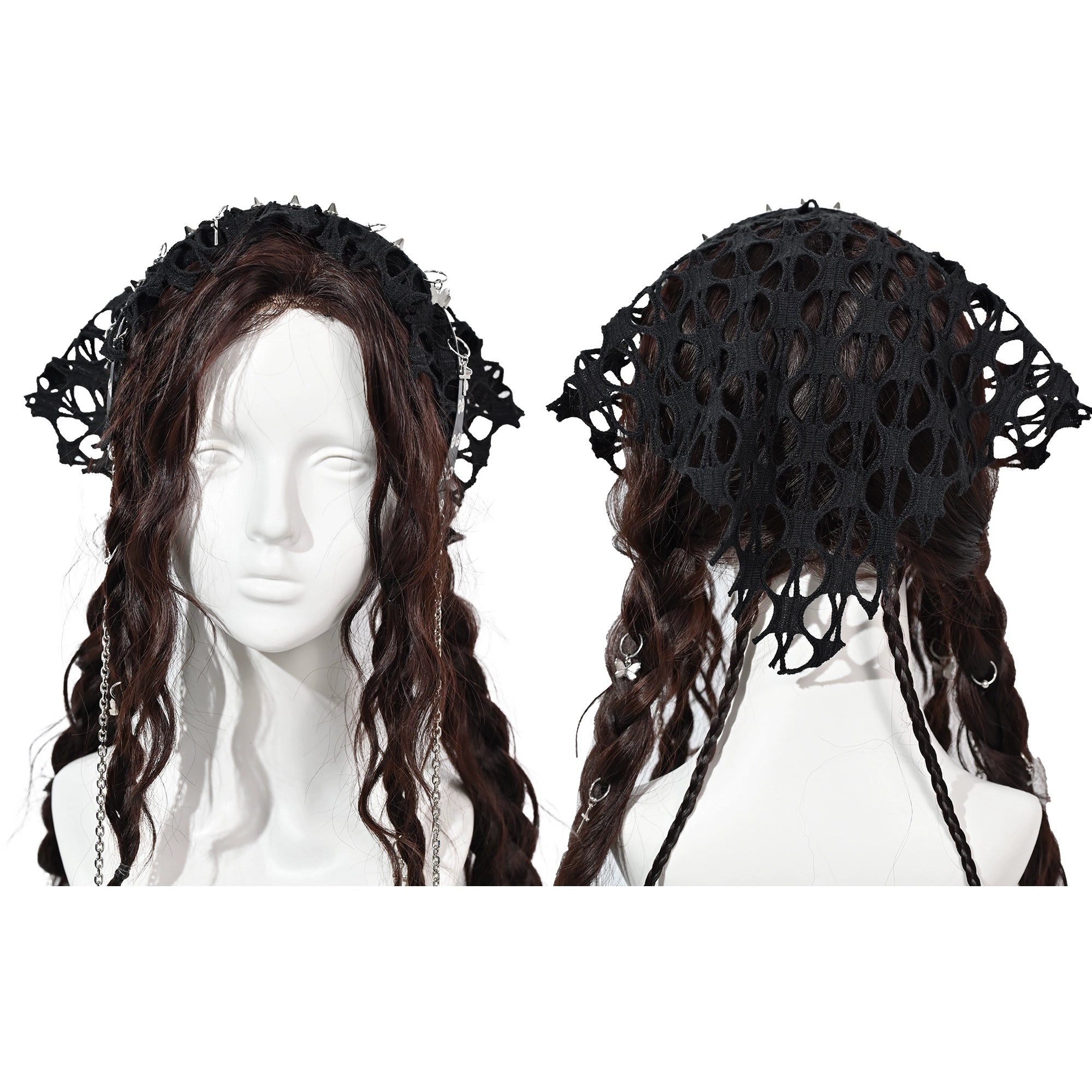 Studded Chain Punk Headband