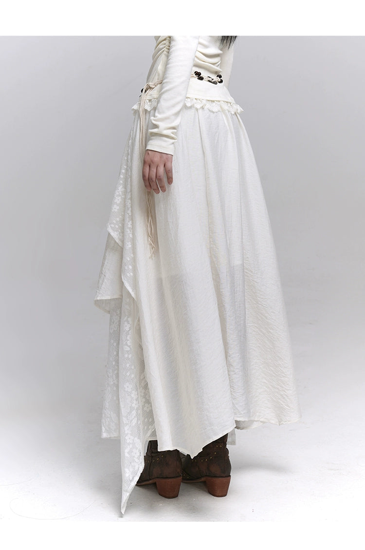 Brown Midi Skirt - Melard Wasteland Style