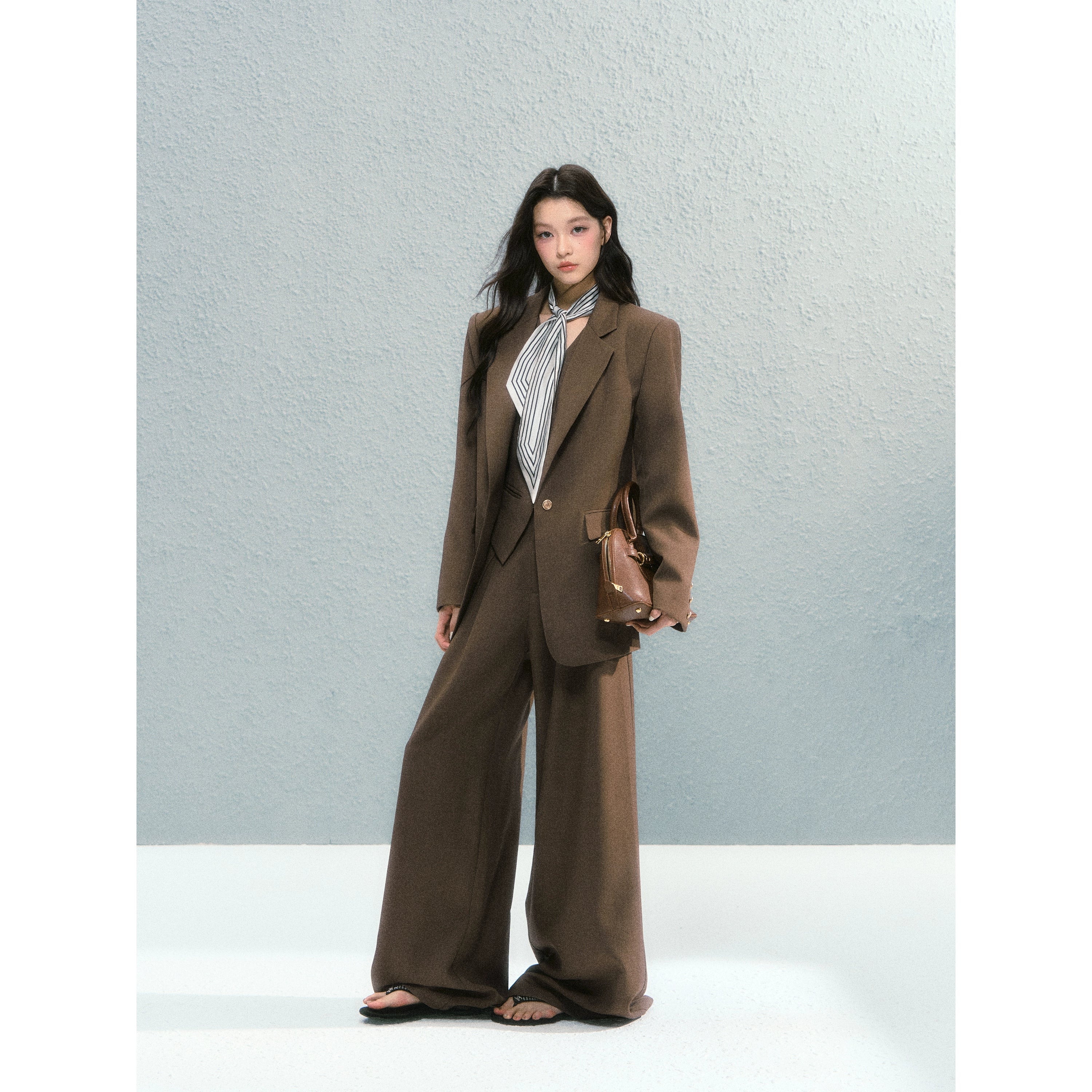 Vintage Blazer Vest Pants Set