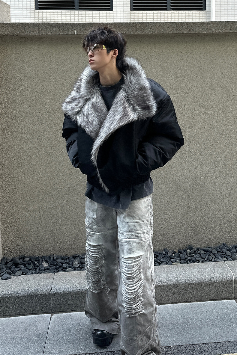 【25s Sep.】Vintage Washed Floor-Length Denim Pants