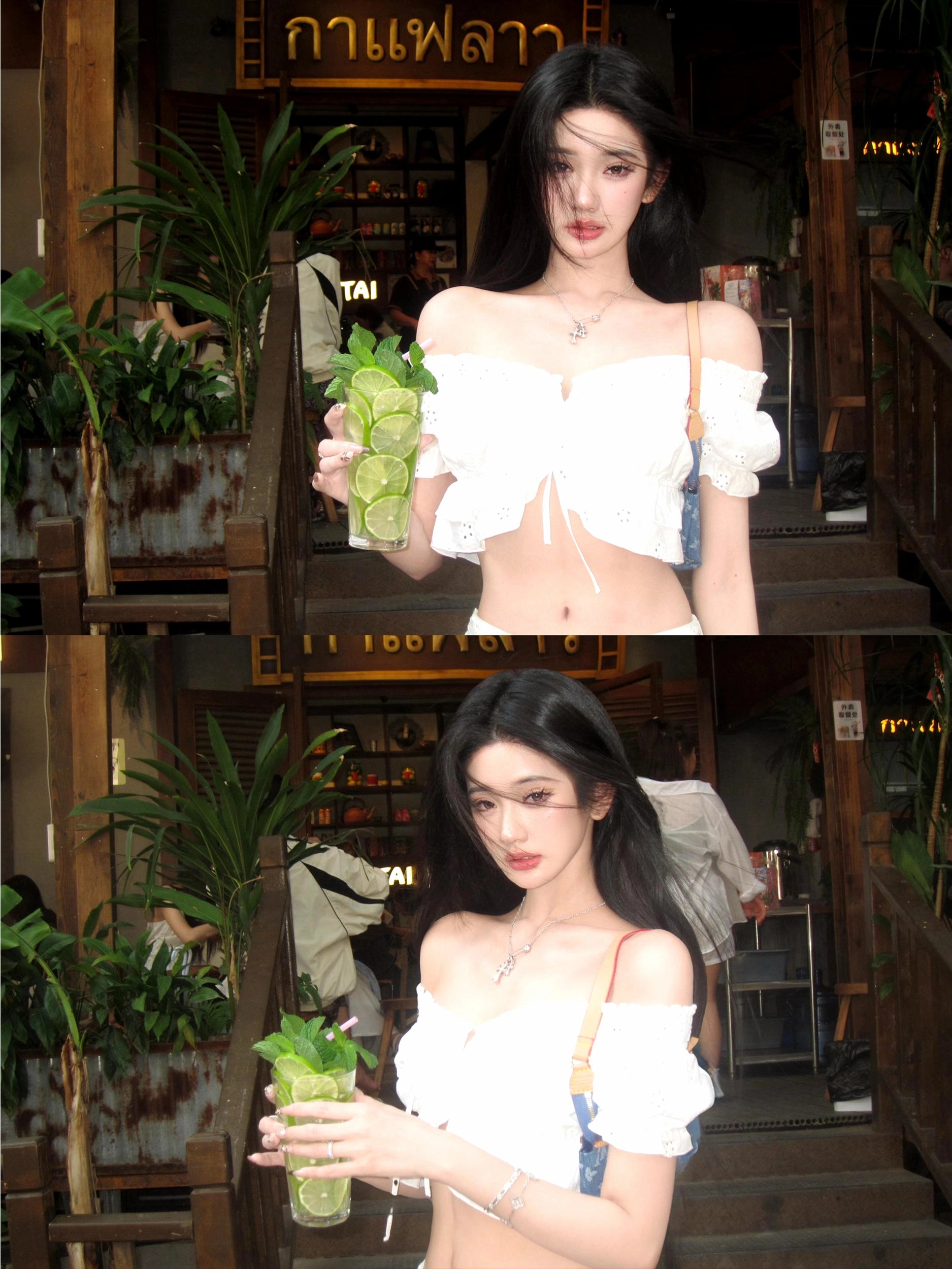 French Lace Off-Shoulder Top