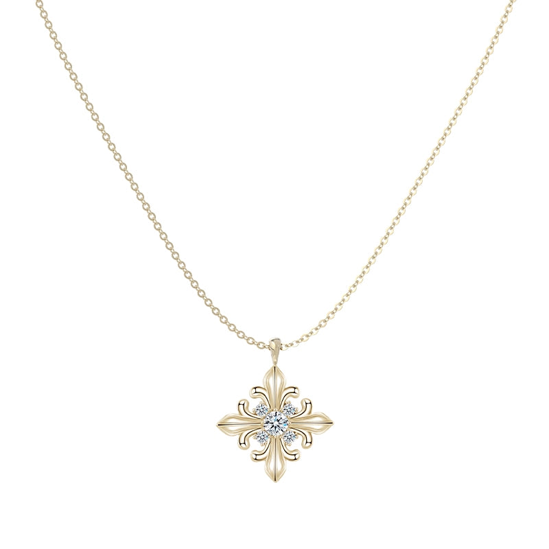 Minimal Iris Pendant Necklace