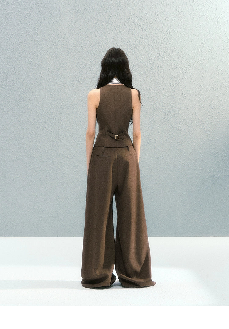 Vintage Blazer Vest Pants Set
