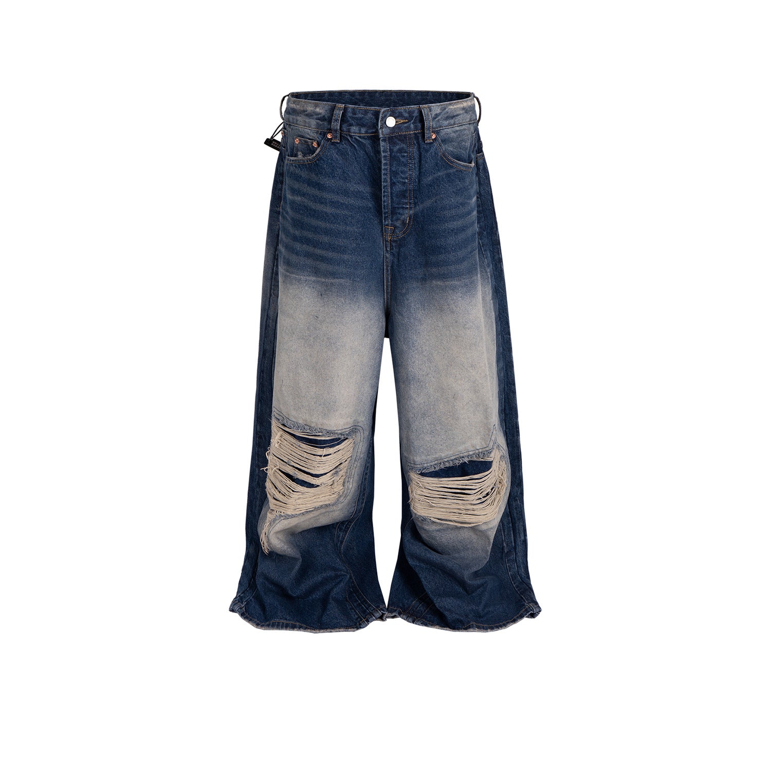 【25s Aug.】Vintage Heavy Ripped Bleached Denim Jeans