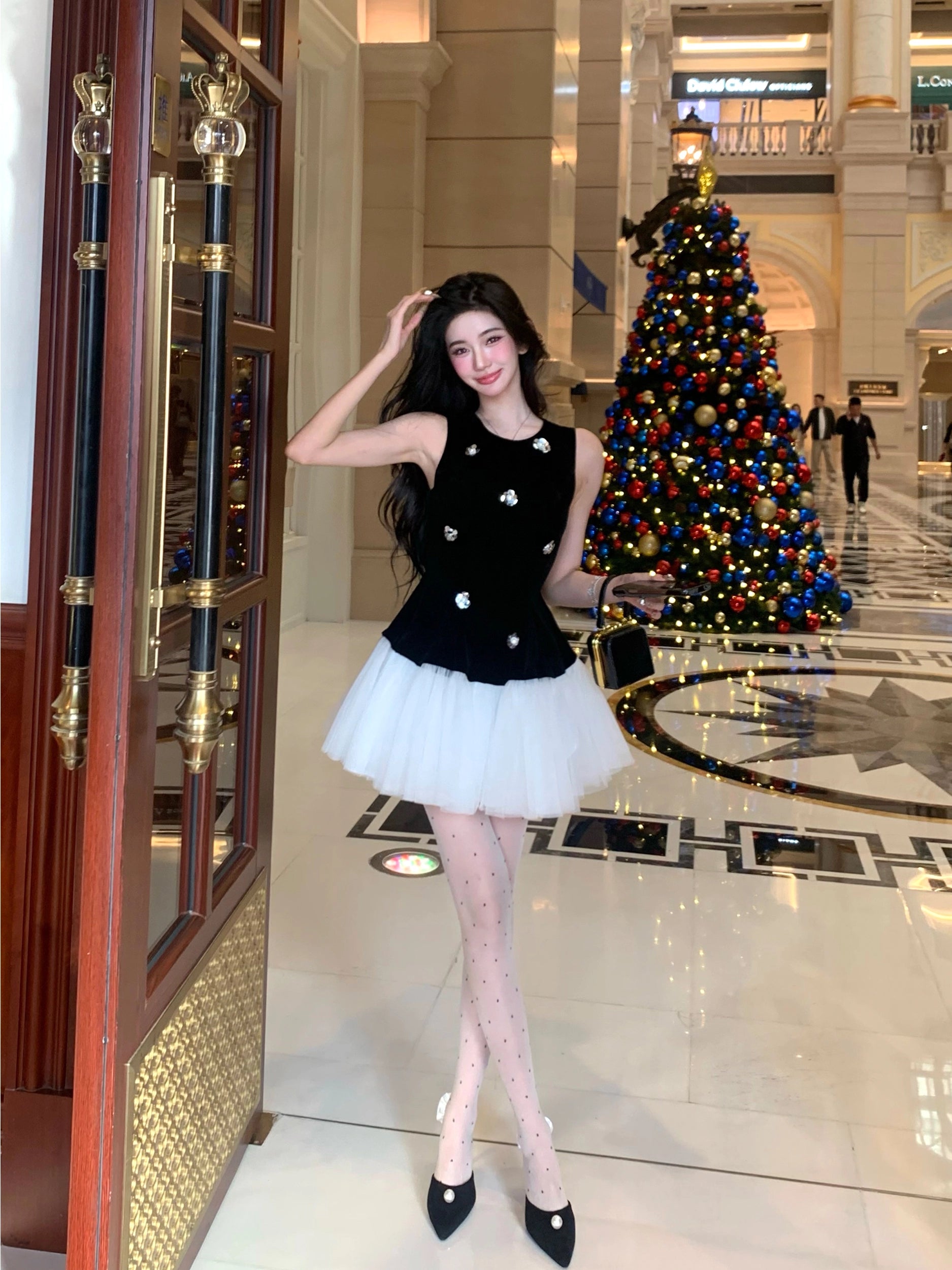 Black Princess Tulle Dress