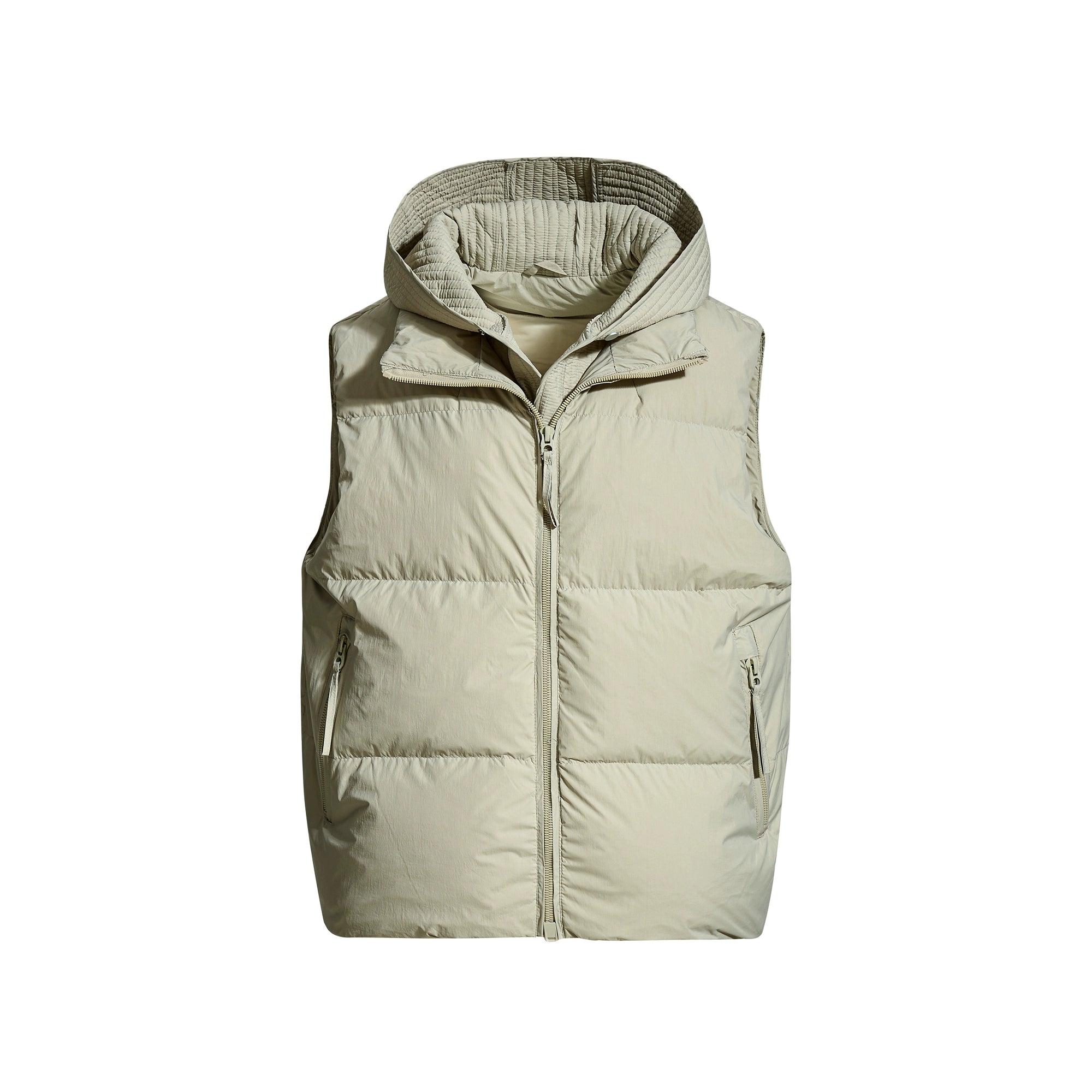 Layered-Look 90% Down Hooded Puffer Vest