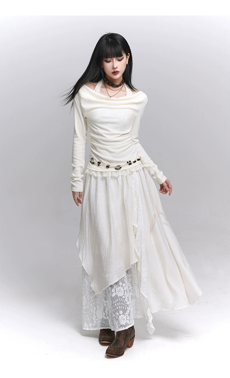 Brown Midi Skirt - Melard Wasteland Style