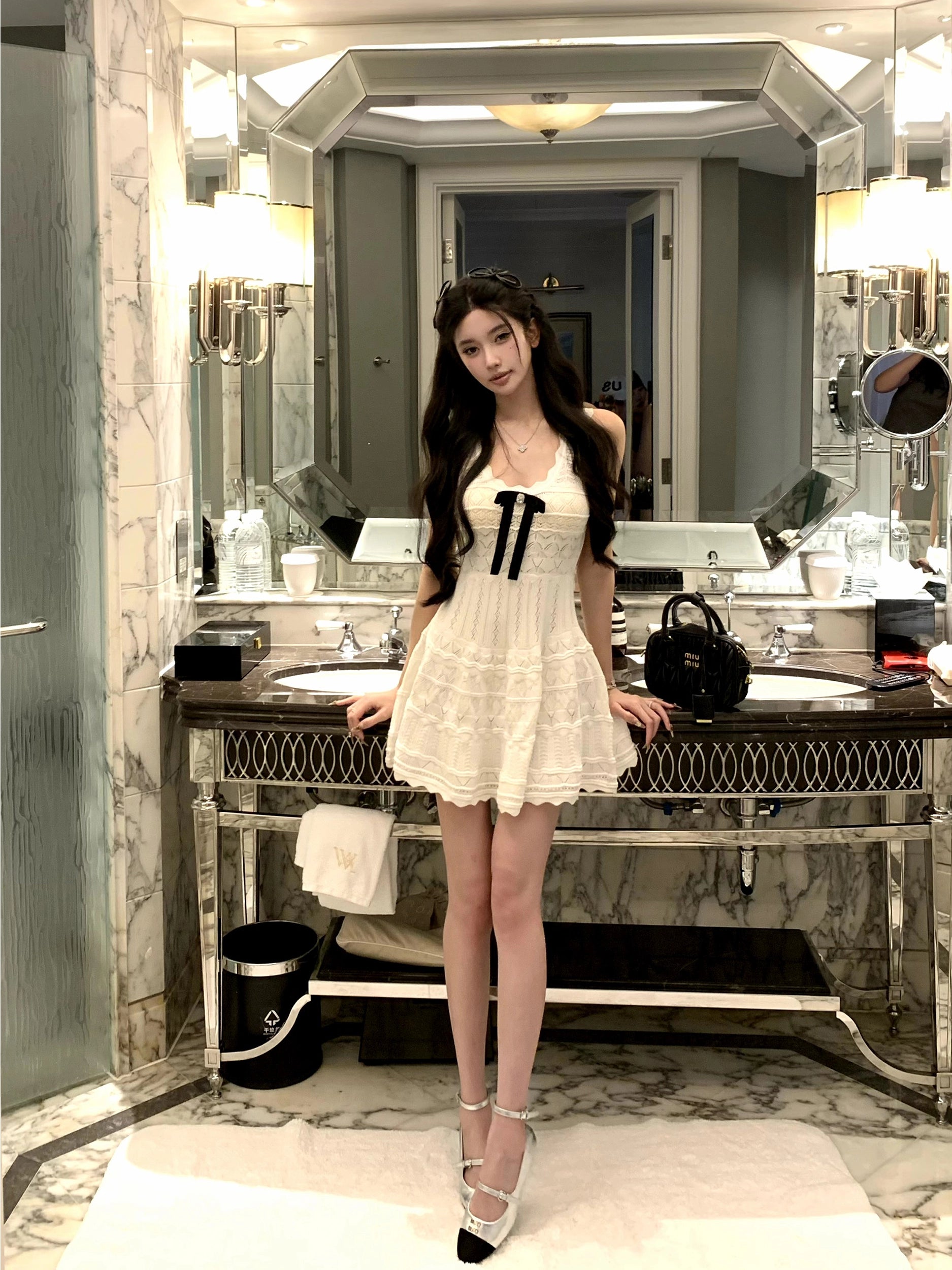 Miu-Inspired Knit Midi Dress