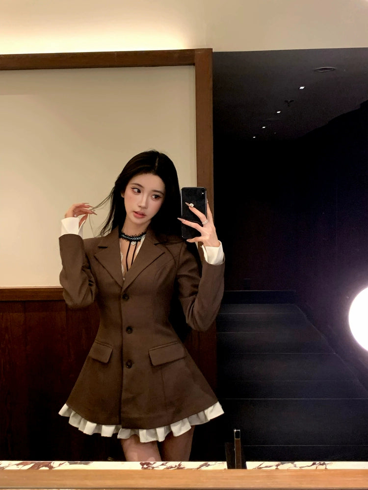 Two-Piece Blazer Dress