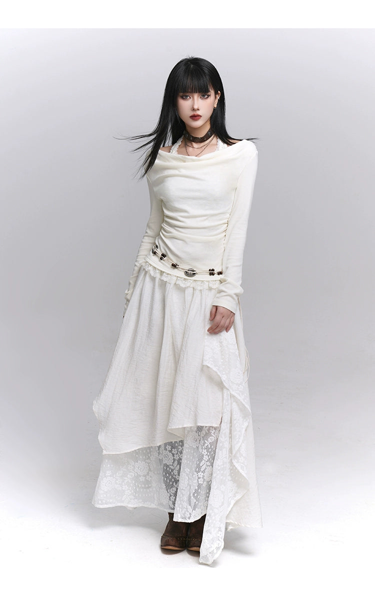 Brown Midi Skirt - Melard Wasteland Style