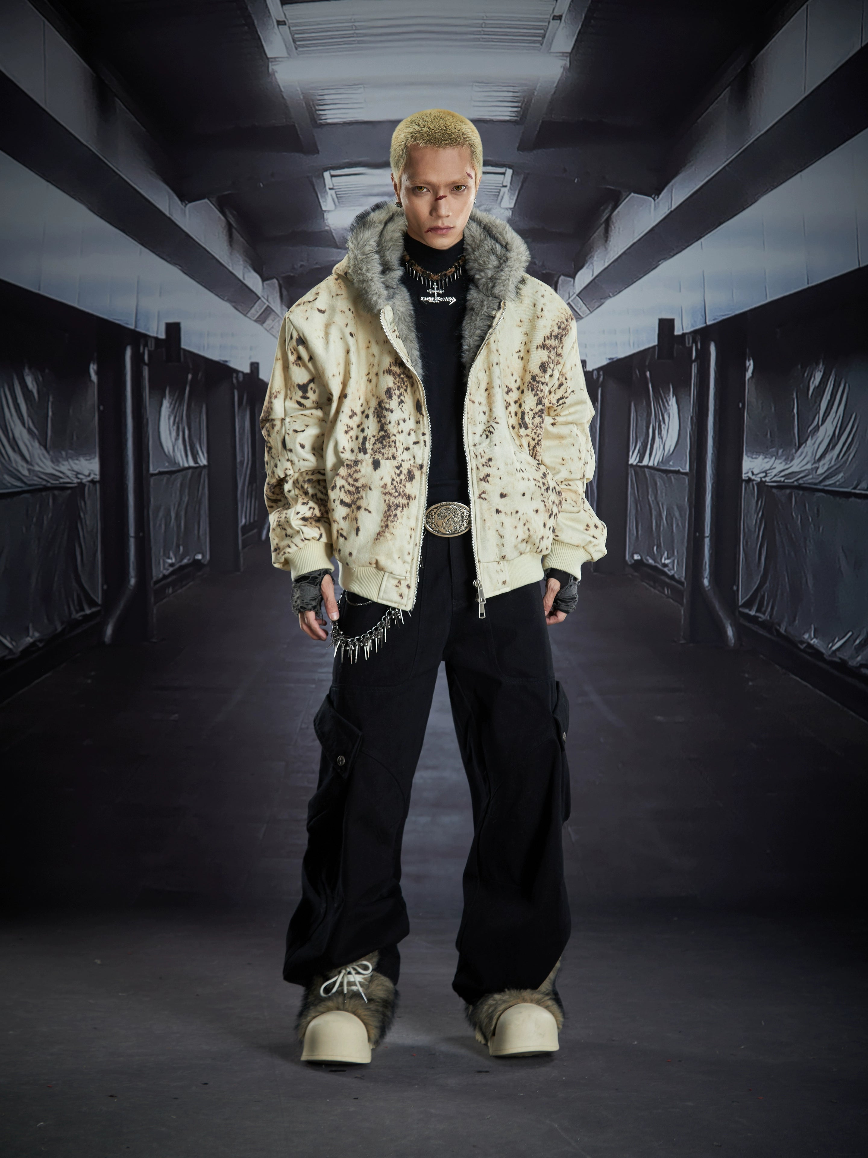 American Street Deconstructed Multi-Pocket Cargo Pants