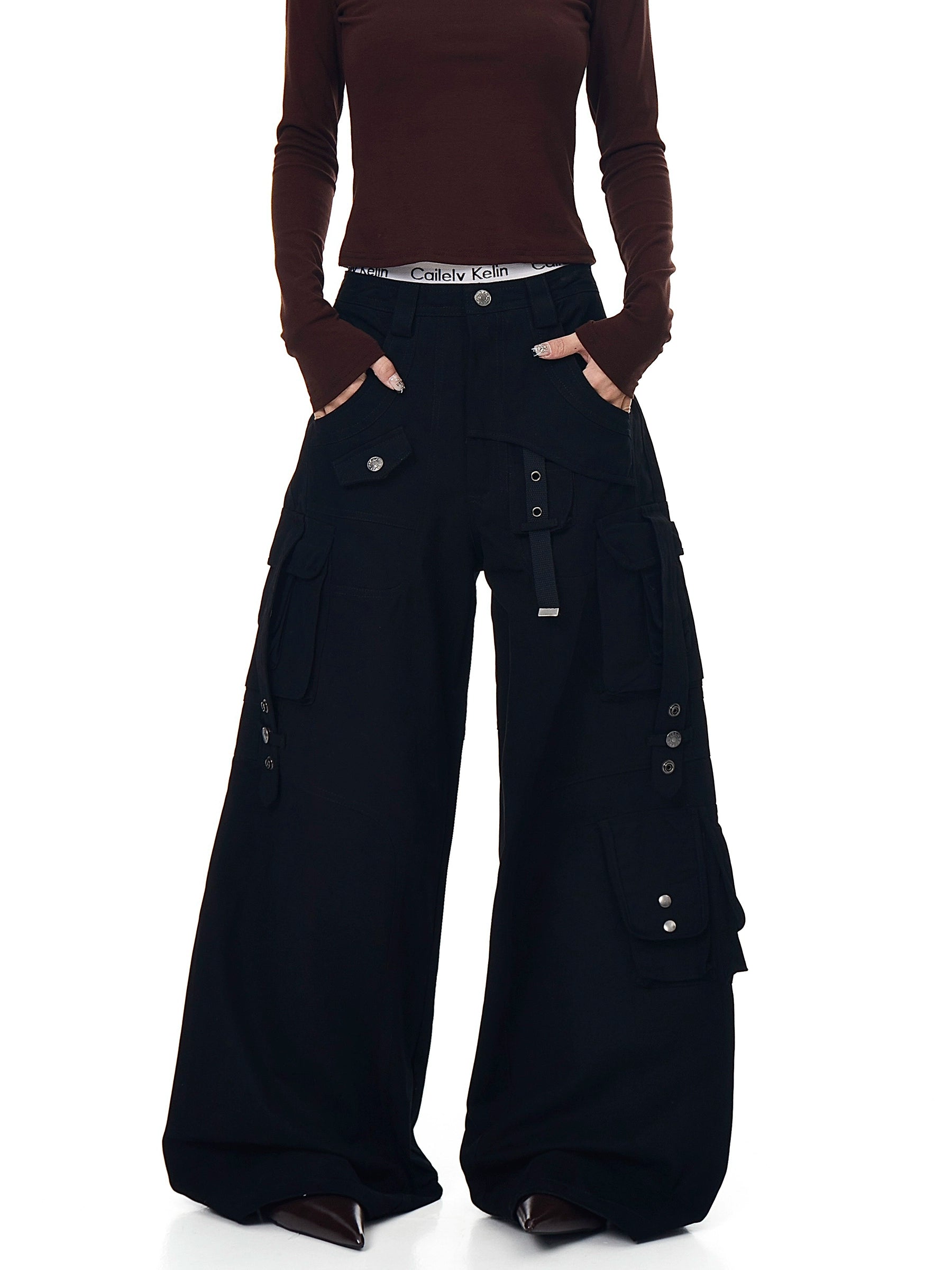 High Street Utility Multi-Pocket Cargo Pants