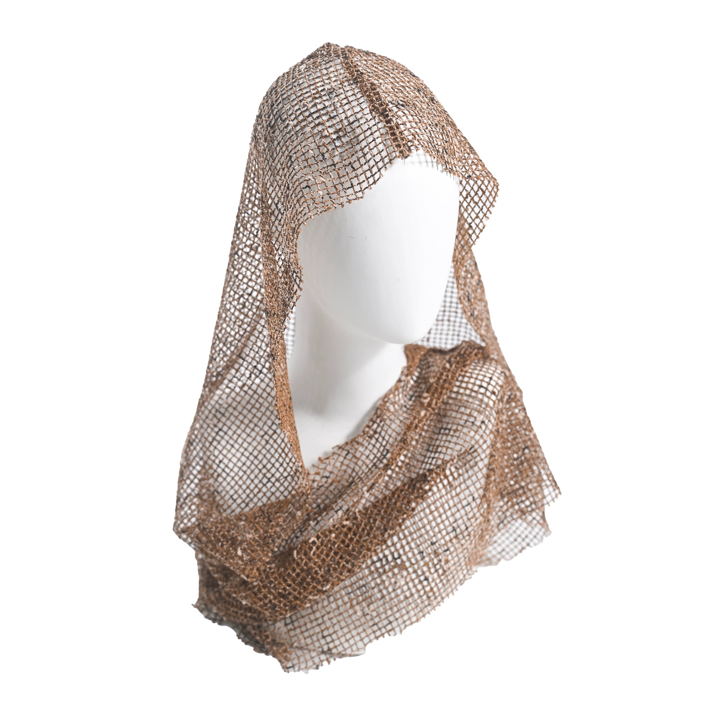 Sanhoostudio Hooded Scarf made from 100% polyester features Y2K punk style with versatile streetwear design. Perfect for layering, casual summer outfits, and festival fashion.