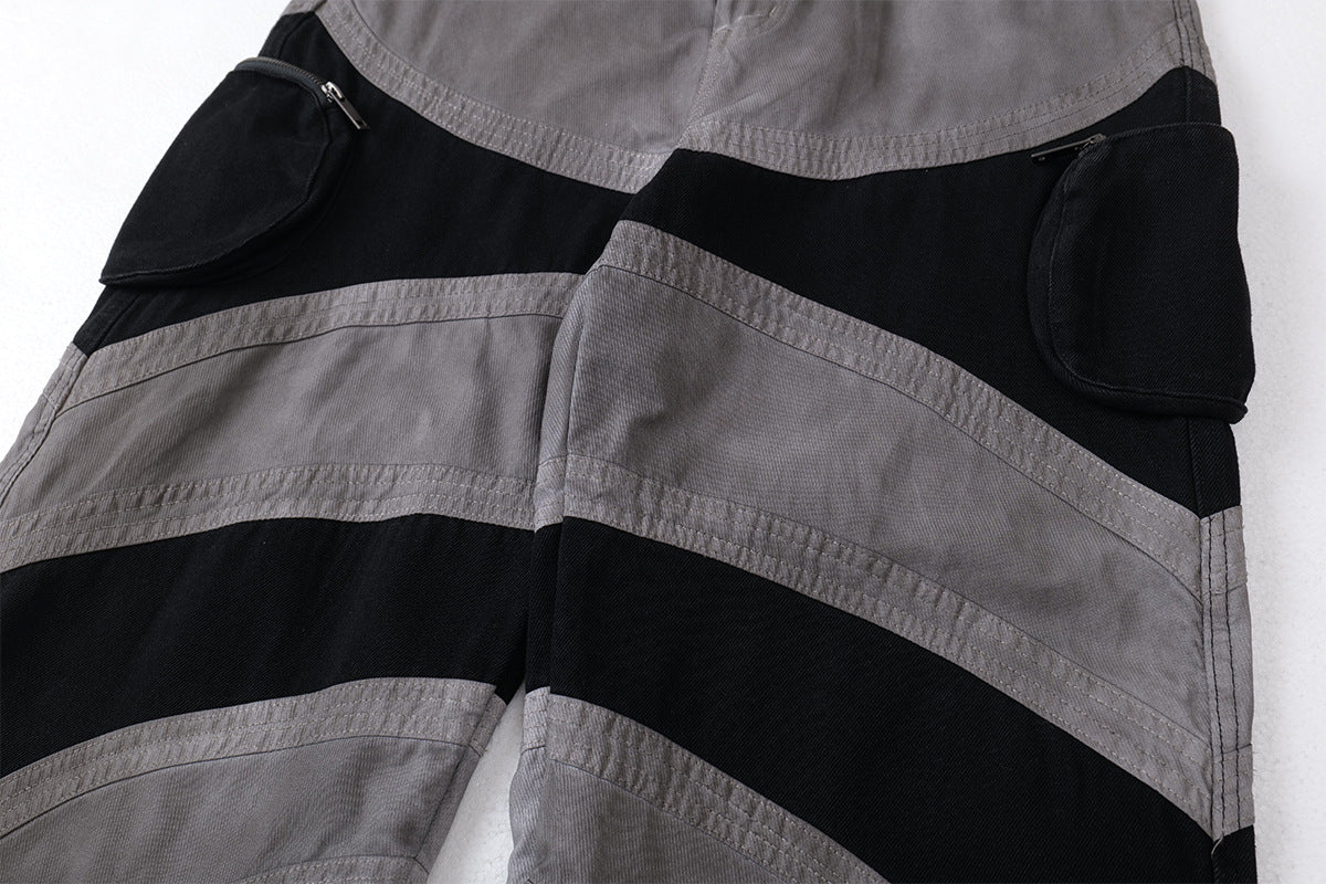 【25s Aug.】Dark Paratrooper Tactical Loose Overalls are inspired by military aesthetics and functional design. Featuring a loose, utility-style silhouette, these overalls are crafted from durable fabric with reinforced stitching for everyday wear and movement.