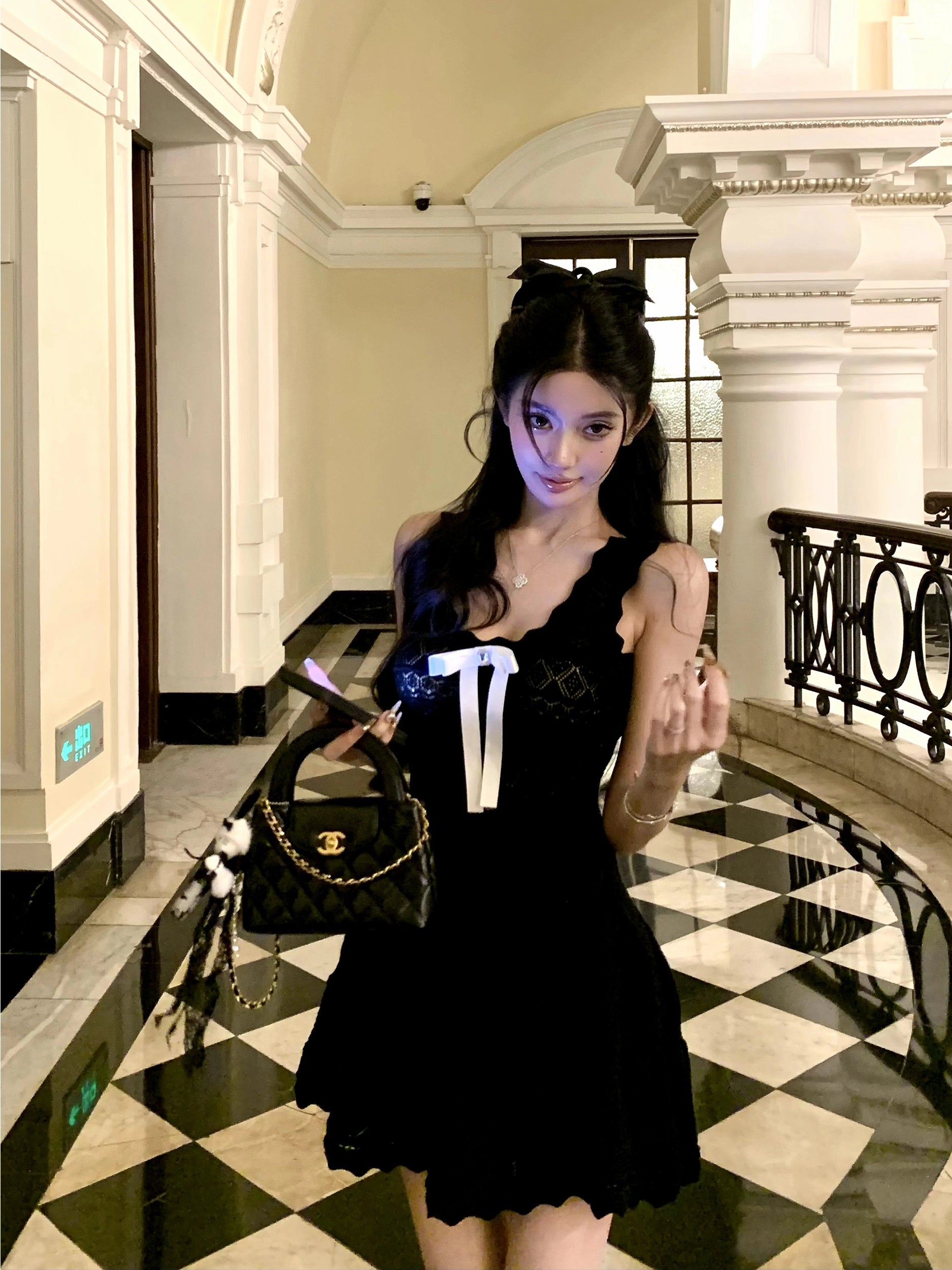 Miu-Inspired Knit Midi Dress