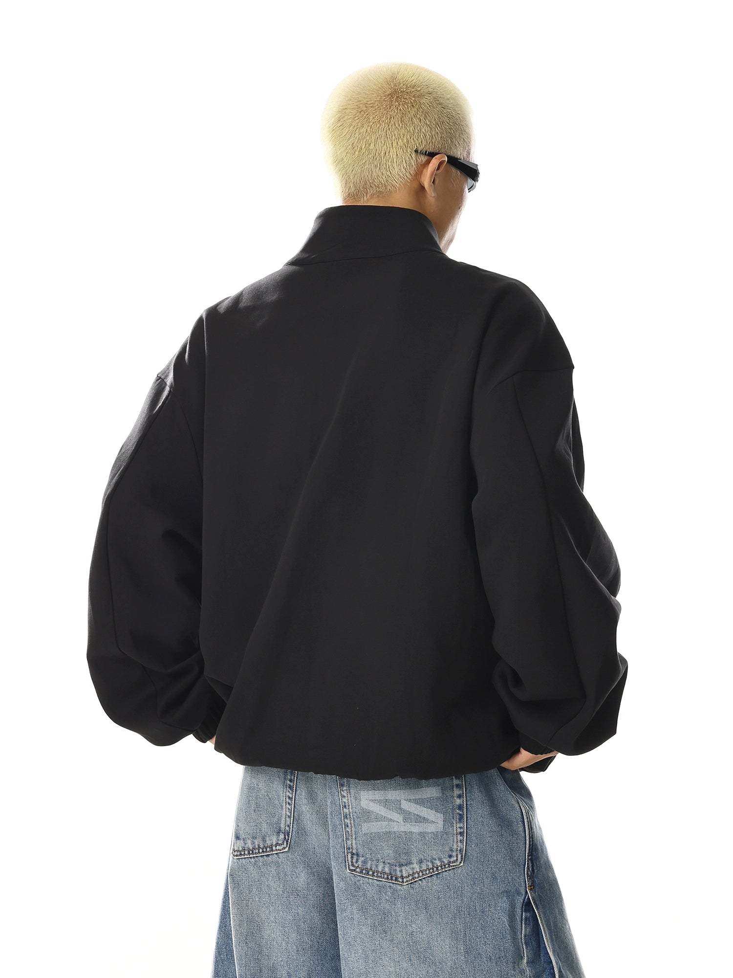 High Street Magnetic Closure Sweatshirt with Relaxed Fit