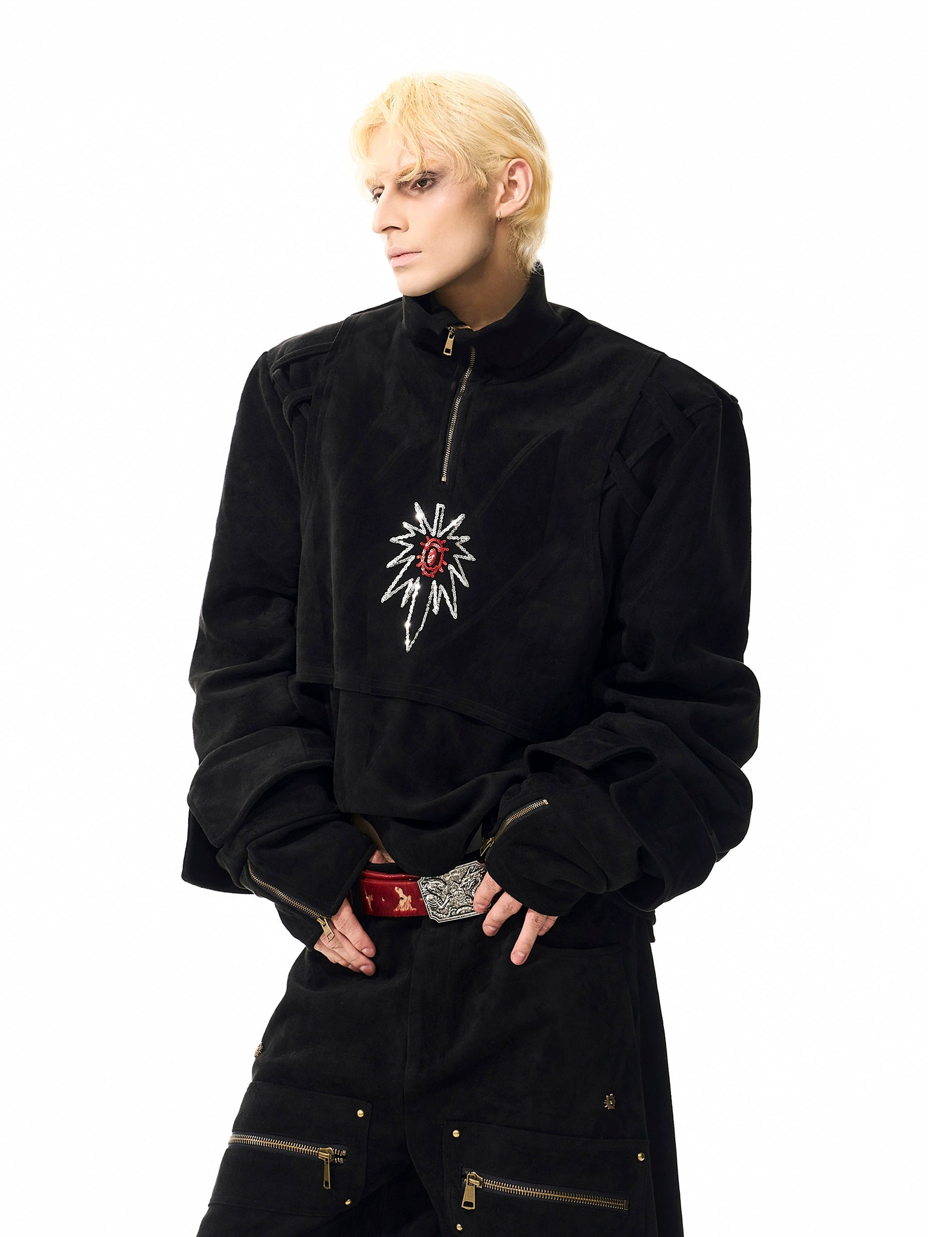 Suede Graffiti Deconstructed Sweatshirt