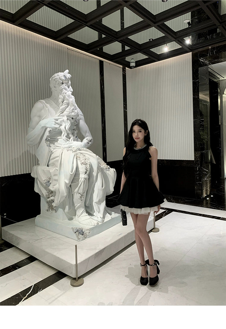 Black Velvet Princess Dress