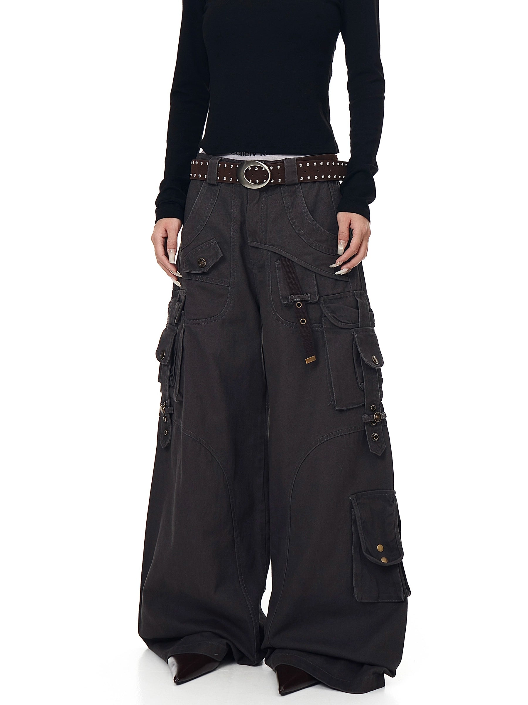High Street Utility Multi-Pocket Cargo Pants