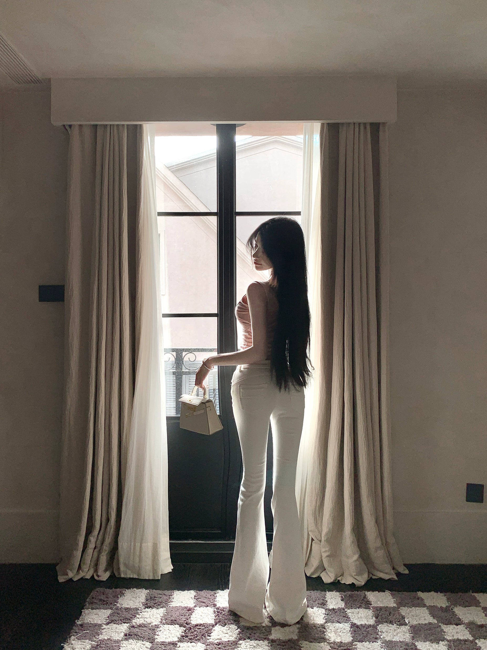 White Flared Denim Jeans