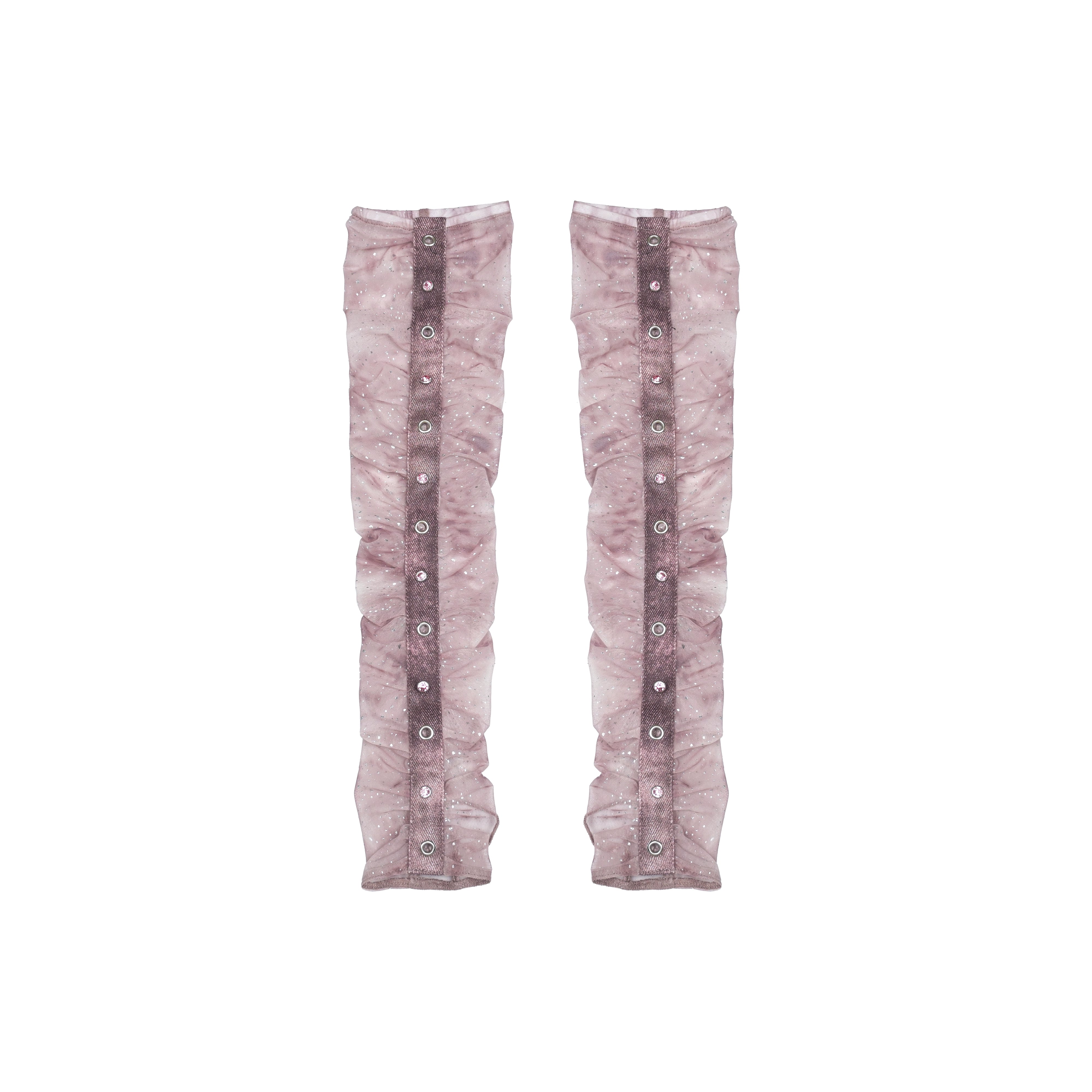 Mesh Studded Long Sleeves