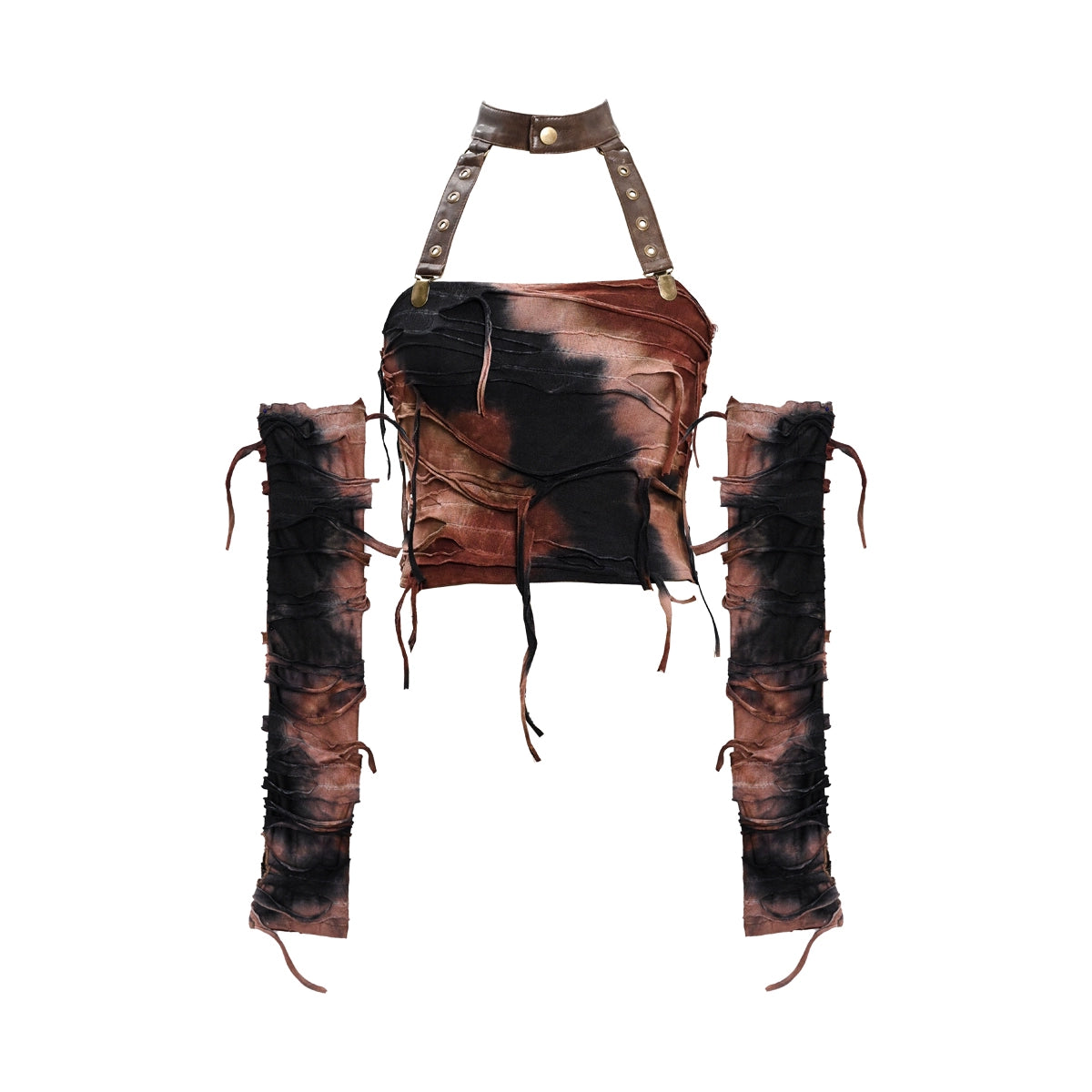 Fringe Halter Top Three-Piece