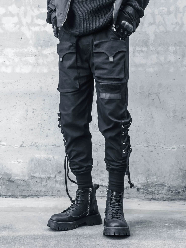 Sanhoostudio Slim Fit Tactical Cargo Pants