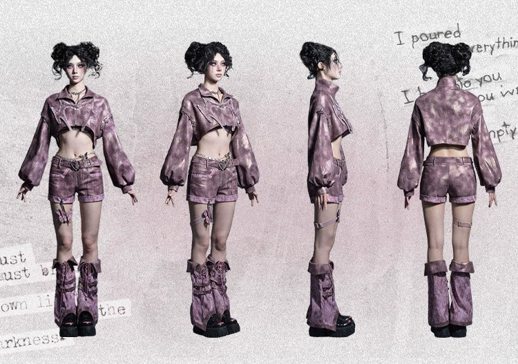 Studded Embroidered Denim Jacket